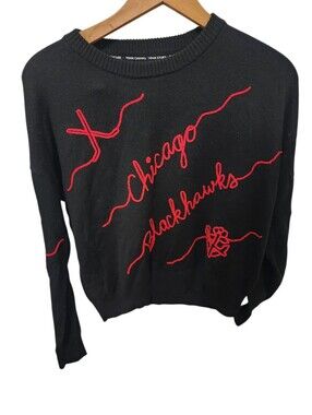 Kadyluxe  Chicago Blackhawks Wool Blend Sweater